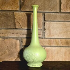 1970’s Royal Haeger Lava Vase Lime Green 15"